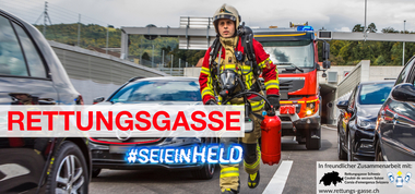 Rettungsgasse bilden - ...und ein Held sein